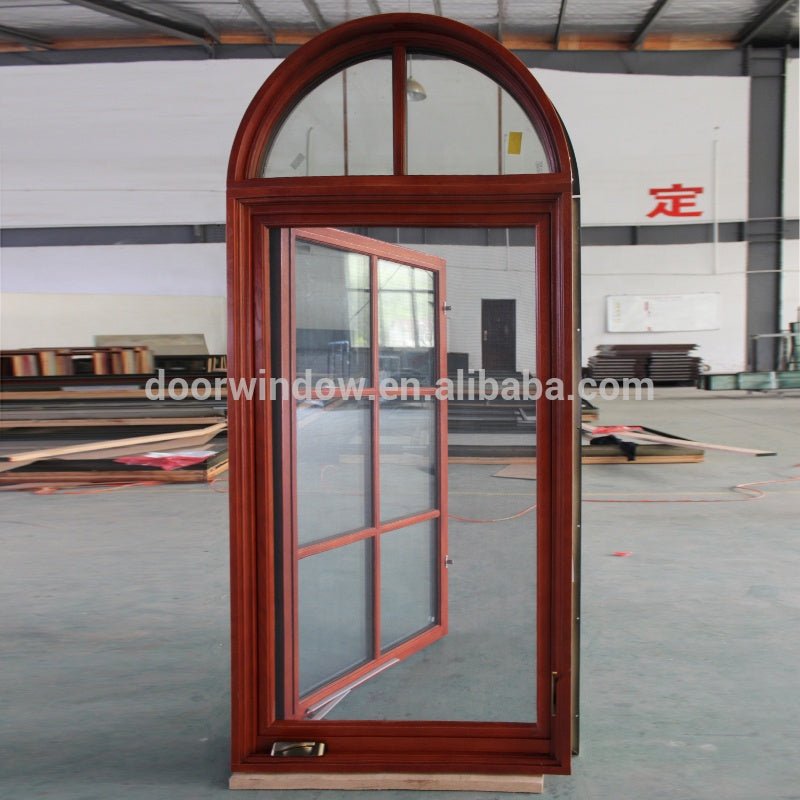 wooden aluminum arched shaped round window for sale by Doorwin — product image 4