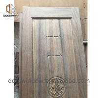 Wooden doors for arc interiors wood grain entrance door solid wood with patterns casement door — thumbnail 7