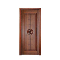 Wooden doors for arc interiors wood grain entrance door solid wood with patterns casement door — thumbnail 1