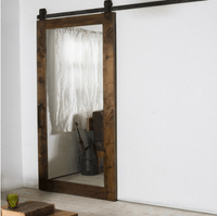 Wooden Mirror Barn Door With Top Trackby Doorwin — thumbnail 3